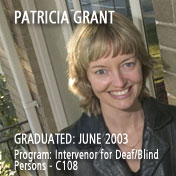 Patricia Grant. Graduated: 2003.